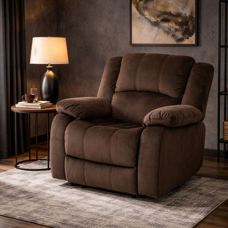 NOLE Fotoliu recliner manual, stofă