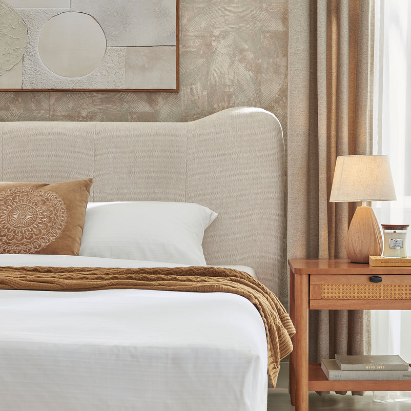 MINEOLA Pat tapițat, 160x200cm, somieră inclusă