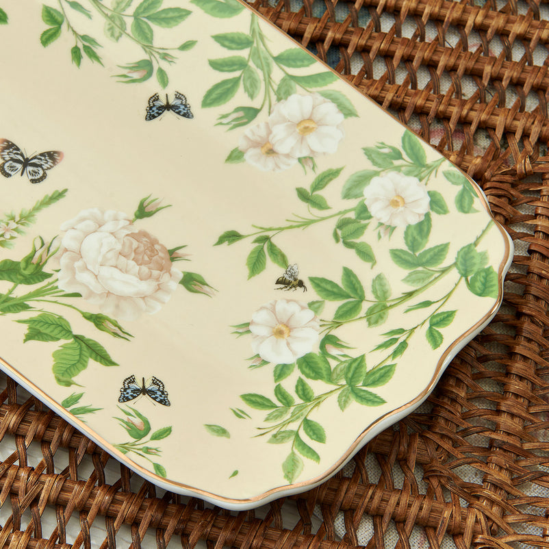 PEONY Platou servire, porțelan, L.36cm