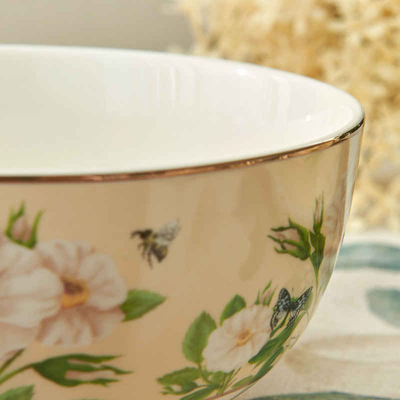 PEONY Set 4 boluri, porțelan, D.14cm