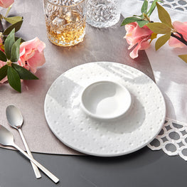 PLANNET Farfurie caviar, porțelan, D.20cm