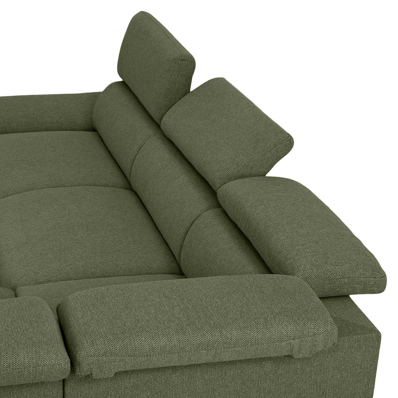 ORLANDO Colțar extensibil, șezlong interschimbabil, mecanism braț, stofă