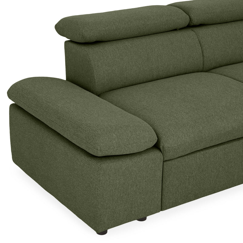 ORLANDO Colțar extensibil, șezlong interschimbabil, mecanism braț, stofă