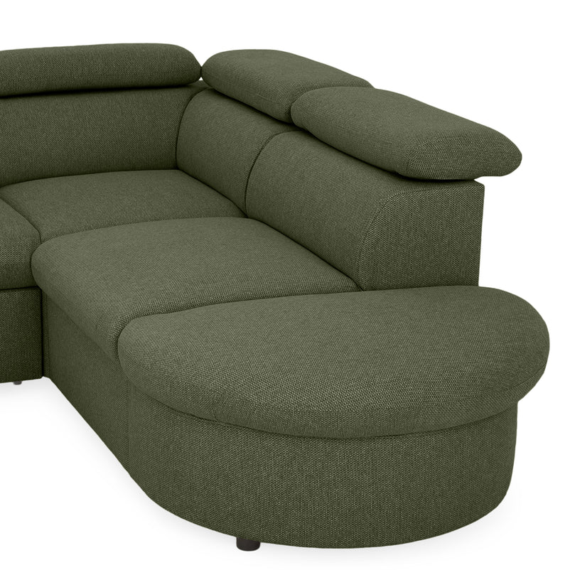 ORLANDO Colțar extensibil, șezlong interschimbabil, mecanism braț, stofă