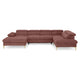 LAUREN Colțar extensibil, șezlong stânga/dreapta, mecanism tetiere, stofă