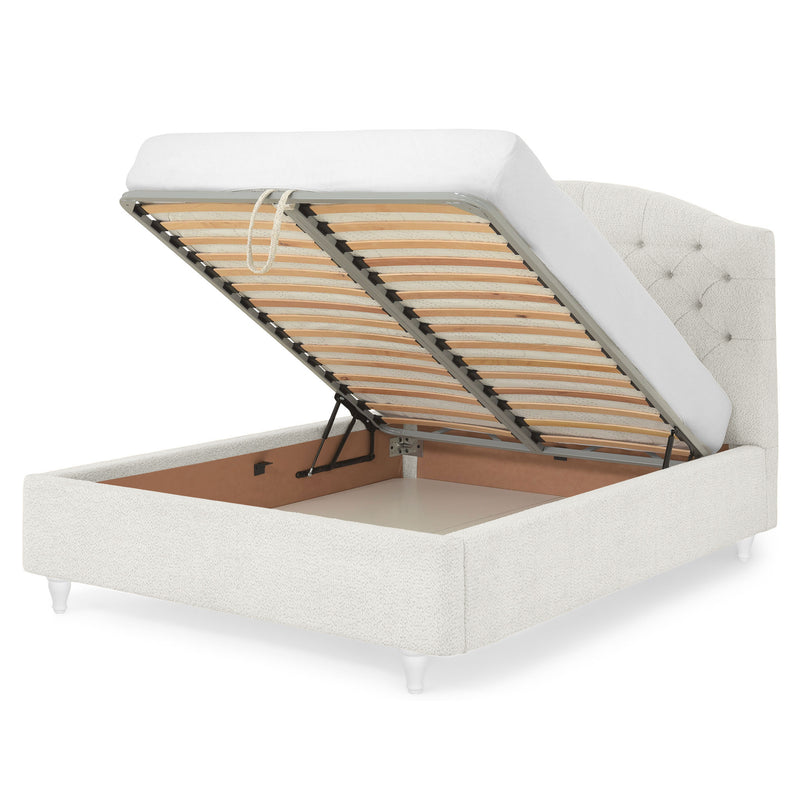 PALOMA Pat tapițat, 160x200cm, somieră rabatabilă și ladă incluse