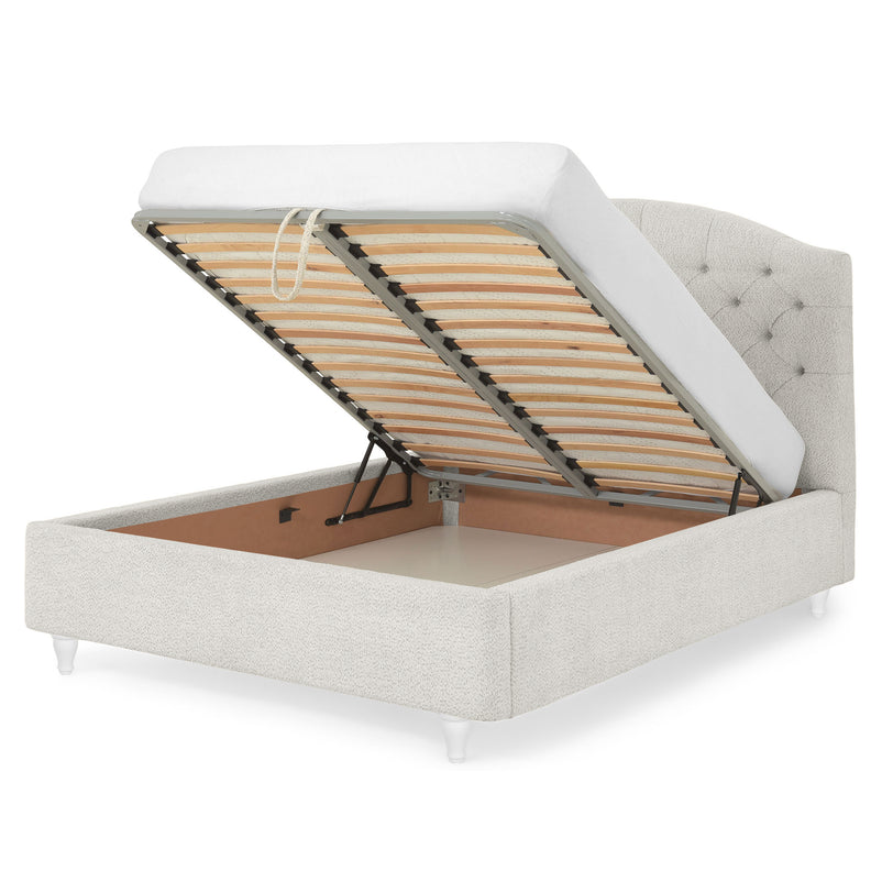 PALOMA Pat tapițat, 160x200cm, somieră rabatabilă și ladă incluse