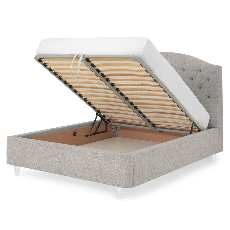 PALOMA Pat tapițat, 160x200cm, somieră rabatabilă și ladă incluse