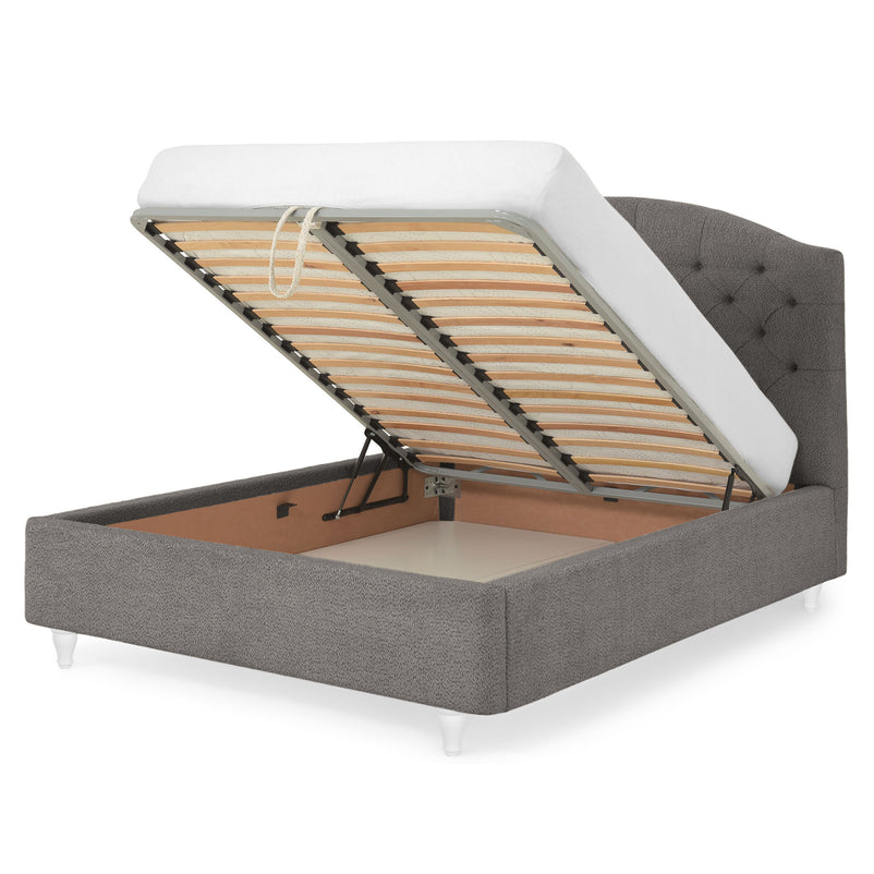 PALOMA Pat tapițat, 160x200cm, somieră rabatabilă și ladă incluse