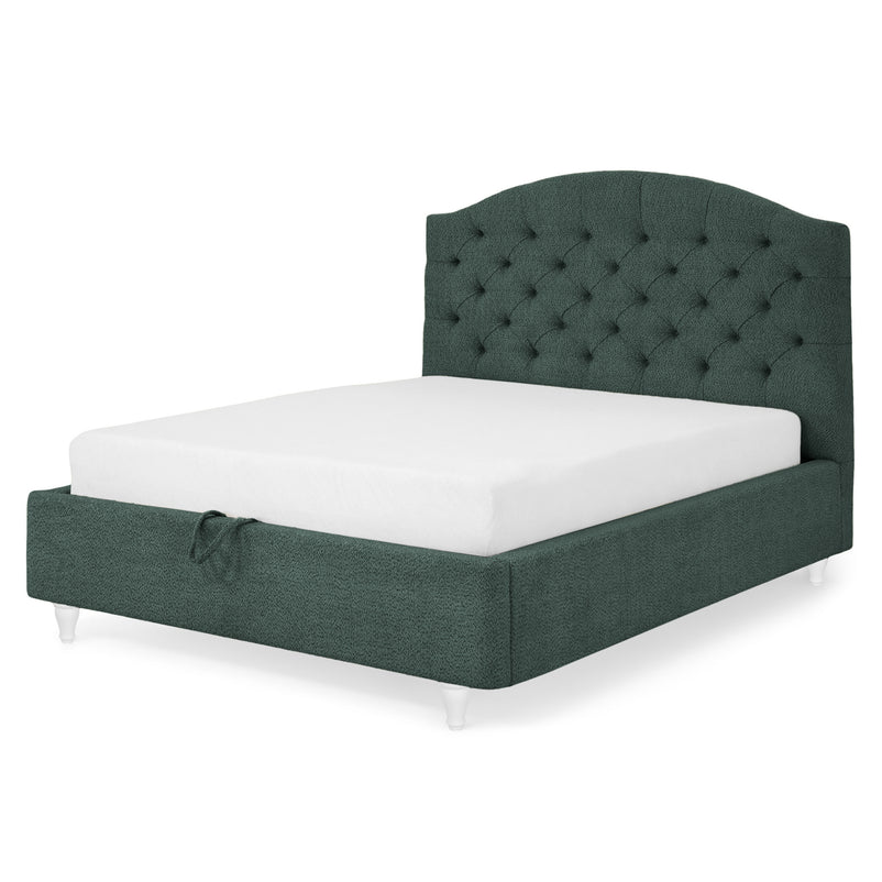 PALOMA Pat tapițat, 160x200cm, somieră rabatabilă și ladă incluse