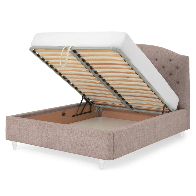 PALOMA Pat tapițat, 160x200cm, somieră rabatabilă și ladă incluse