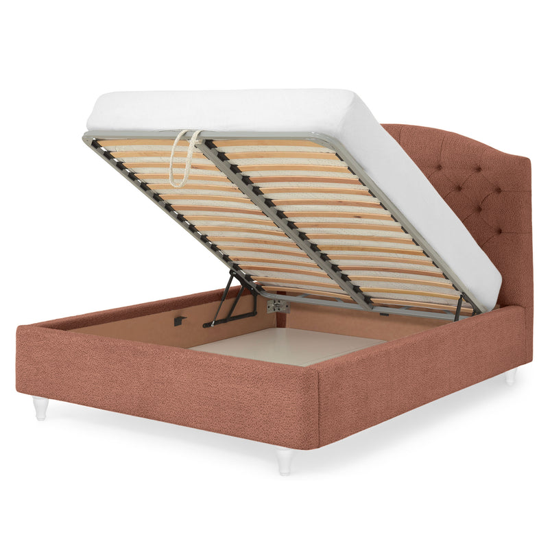 PALOMA Pat tapițat, 160x200cm, somieră rabatabilă și ladă incluse