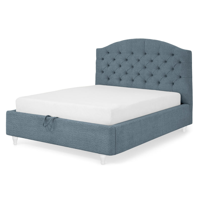 PALOMA Pat tapițat, 160x200cm, somieră rabatabilă și ladă incluse