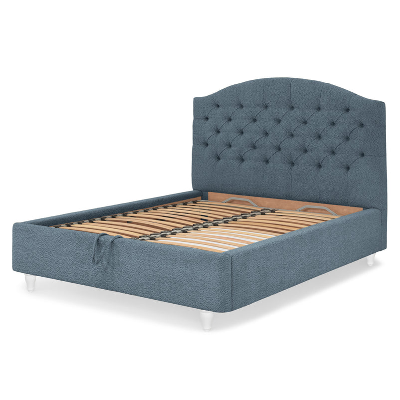 PALOMA Pat tapițat, 160x200cm, somieră rabatabilă și ladă incluse