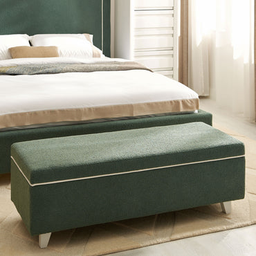 KOLLE Banchetă, ladă depozitare inclusă, stofă