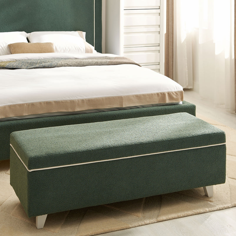 KOLLE Banchetă, ladă depozitare inclusă, stofă