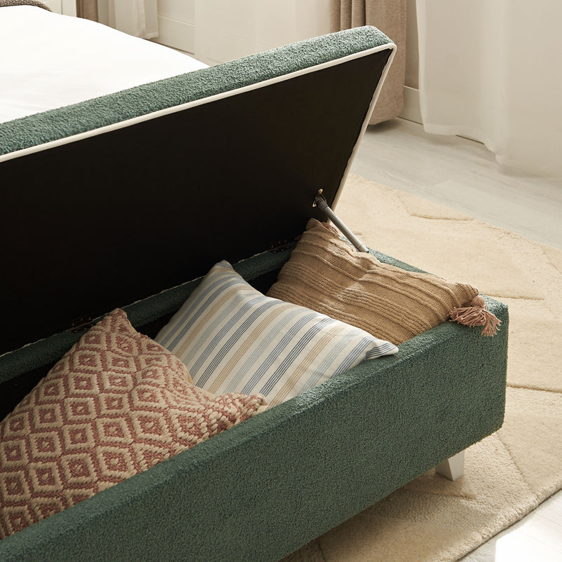 KOLLE Banchetă, ladă depozitare inclusă, stofă