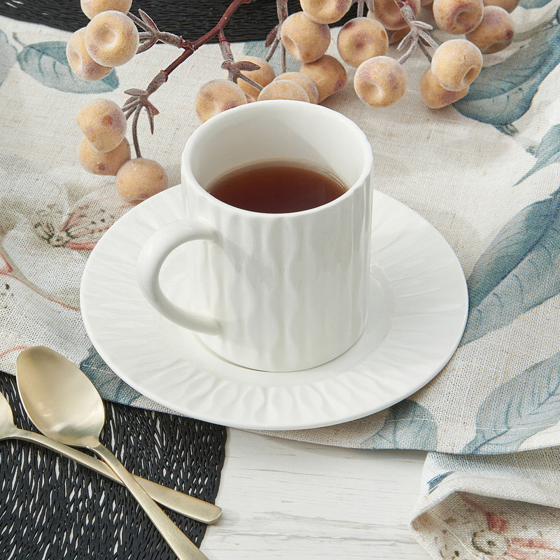 PATIA Ceașcă și farfurioară, porțelan, 180ml