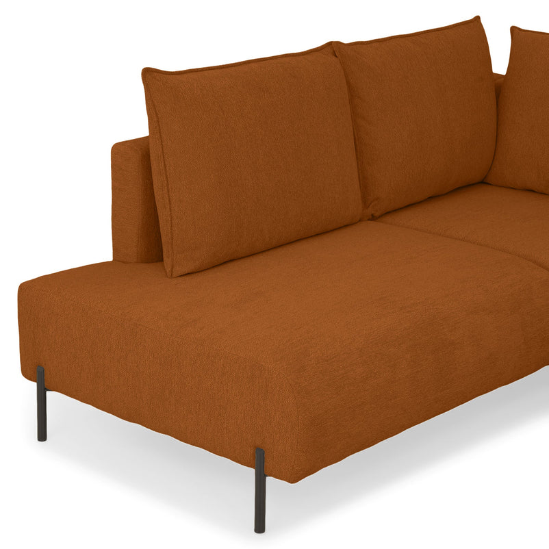 GRIGNY Colțar extensibil, șezlong stânga, ladă depozitare, stofă