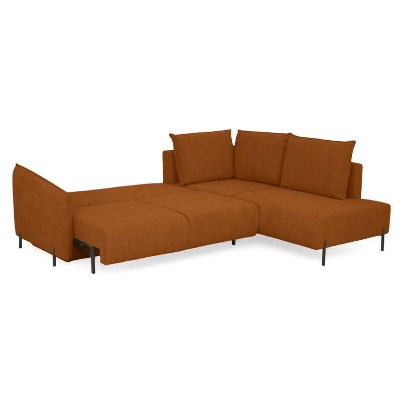 GRIGNY Colțar extensibil, șezlong stânga, ladă depozitare, stofă