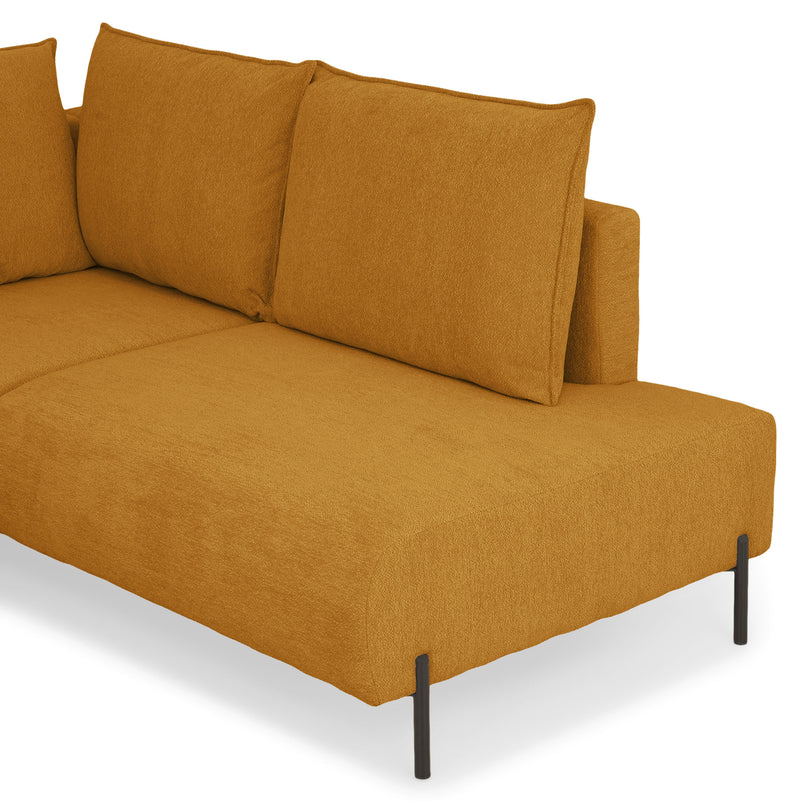 GRIGNY Colțar extensibil, șezlong stânga, ladă depozitare, stofă