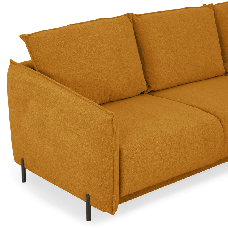 GRIGNY Colțar extensibil, șezlong stânga, ladă depozitare, stofă