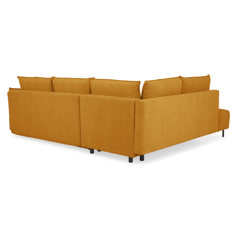 GRIGNY Colțar extensibil, șezlong stânga, ladă depozitare, stofă