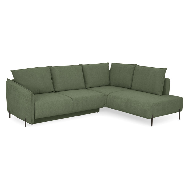 GRIGNY Colțar extensibil, șezlong stânga, ladă depozitare, stofă