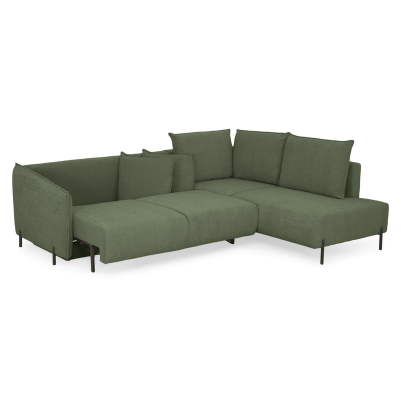 GRIGNY Colțar extensibil, șezlong stânga, ladă depozitare, stofă