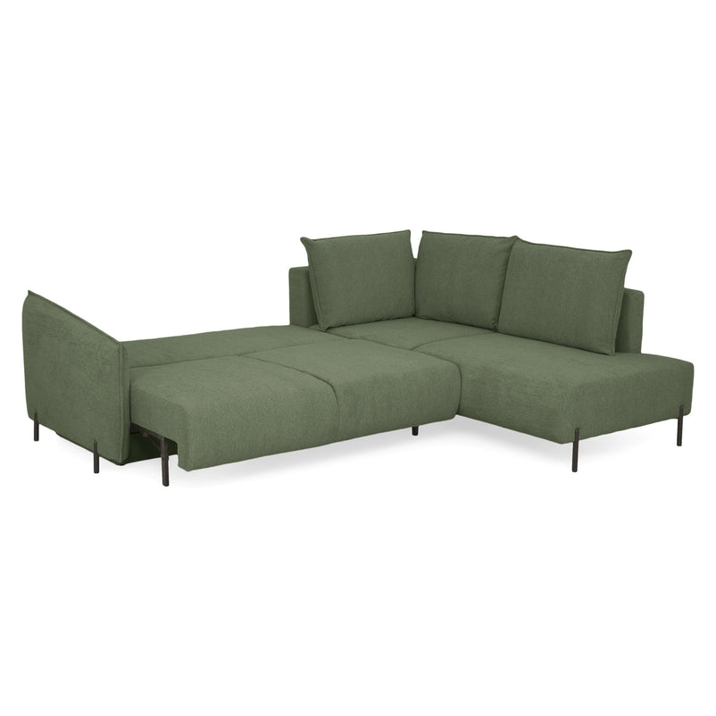 GRIGNY Colțar extensibil, șezlong stânga, ladă depozitare, stofă