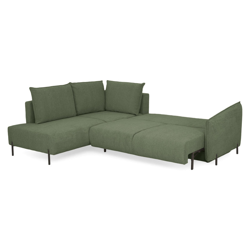 GRIGNY Colțar extensibil, șezlong stânga, ladă depozitare, stofă