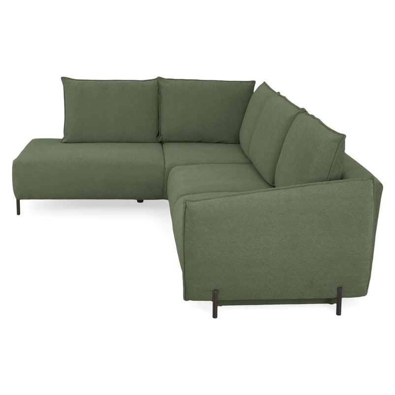 GRIGNY Colțar extensibil, șezlong stânga, ladă depozitare, stofă