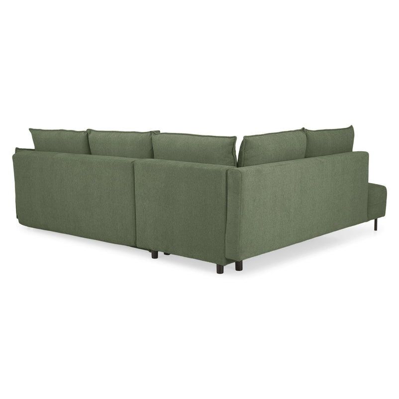 GRIGNY Colțar extensibil, șezlong stânga, ladă depozitare, stofă