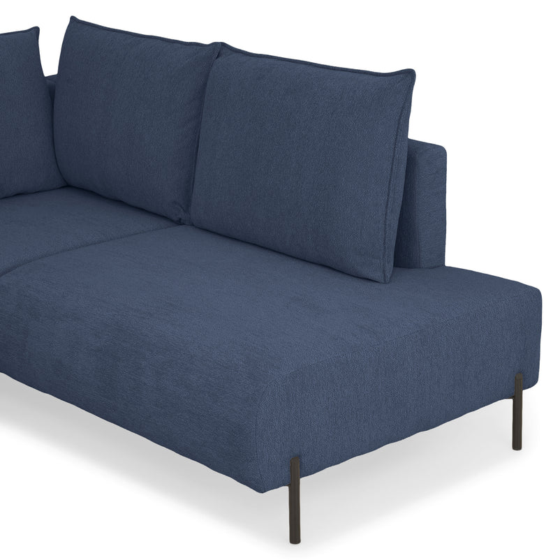 GRIGNY Colțar extensibil, șezlong stânga, ladă depozitare, stofă