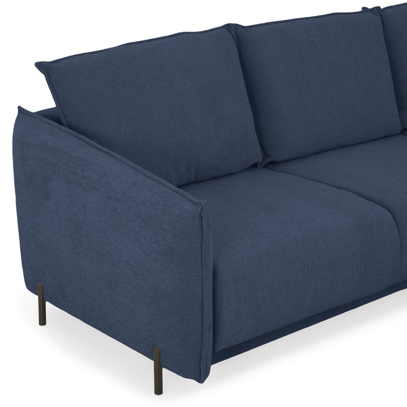 GRIGNY Colțar extensibil, șezlong stânga, ladă depozitare, stofă