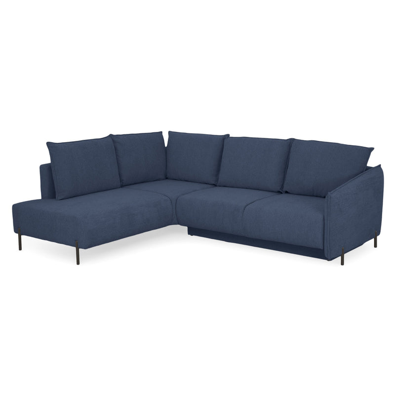 GRIGNY Colțar extensibil, șezlong stânga, ladă depozitare, stofă