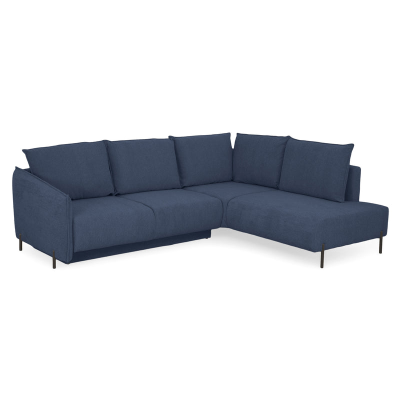 GRIGNY Colțar extensibil, șezlong stânga, ladă depozitare, stofă