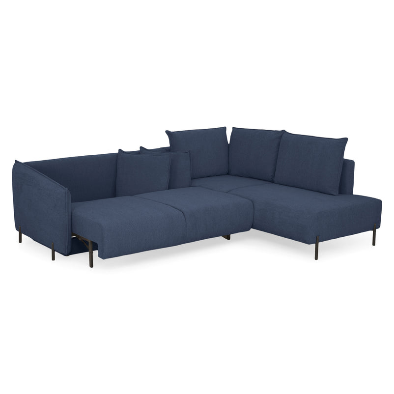 GRIGNY Colțar extensibil, șezlong stânga, ladă depozitare, stofă