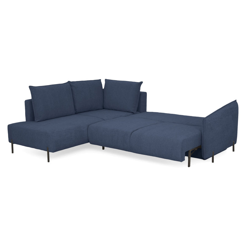 GRIGNY Colțar extensibil, șezlong stânga, ladă depozitare, stofă