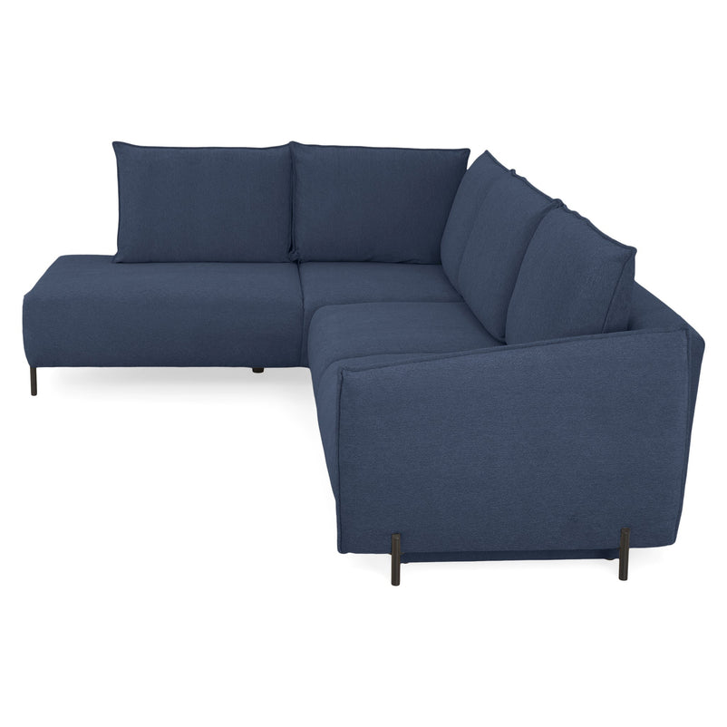 GRIGNY Colțar extensibil, șezlong stânga, ladă depozitare, stofă