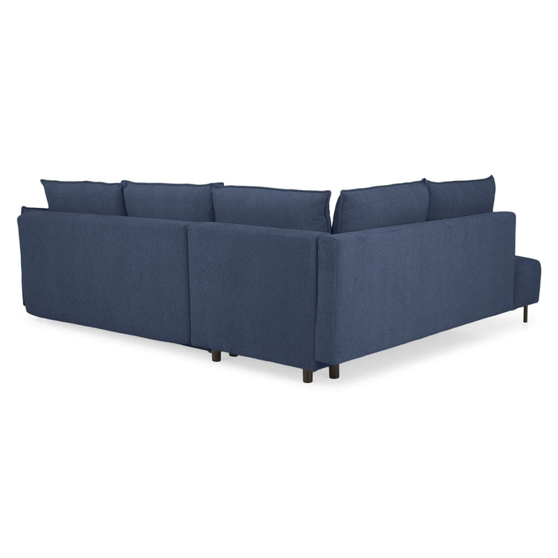 GRIGNY Colțar extensibil, șezlong stânga, ladă depozitare, stofă