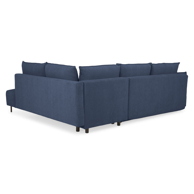 GRIGNY Colțar extensibil, șezlong stânga, ladă depozitare, stofă