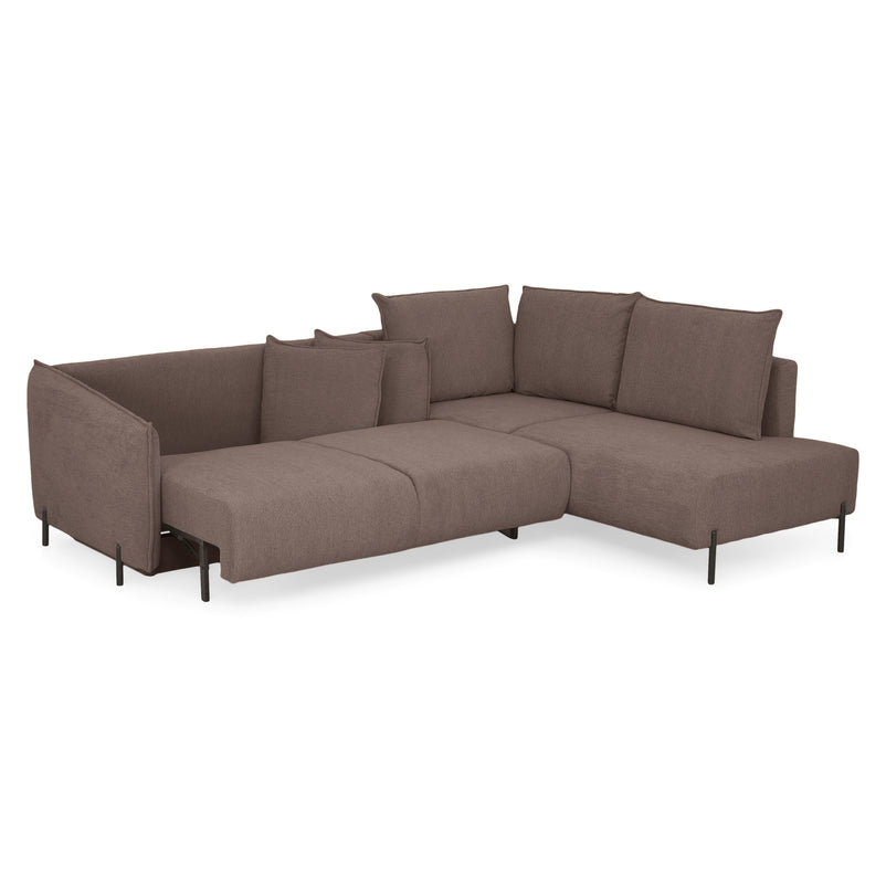 GRIGNY Colțar extensibil, șezlong stânga, ladă depozitare, stofă