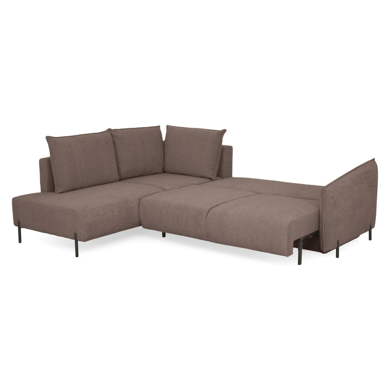 GRIGNY Colțar extensibil, șezlong stânga, ladă depozitare, stofă