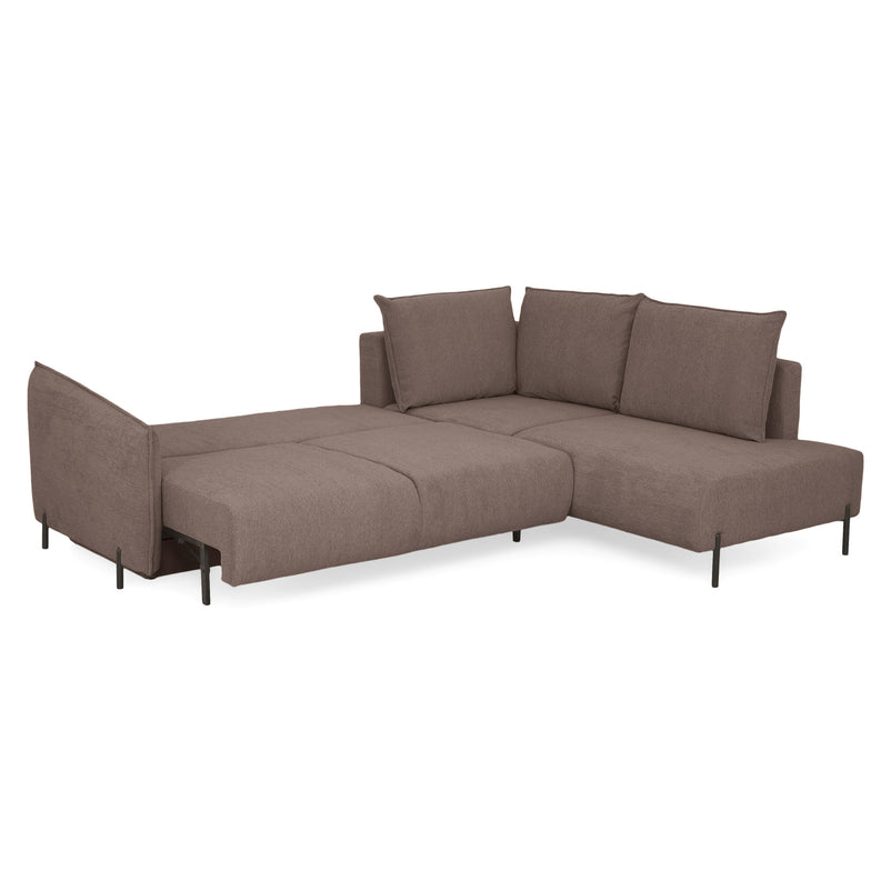 GRIGNY Colțar extensibil, șezlong stânga, ladă depozitare, stofă