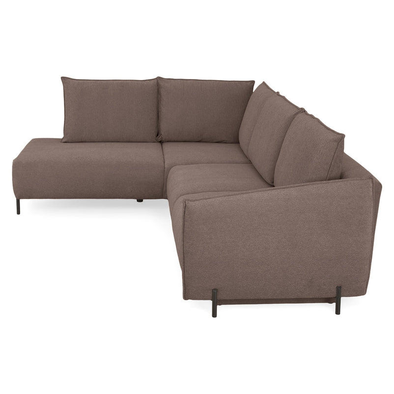 GRIGNY Colțar extensibil, șezlong stânga, ladă depozitare, stofă