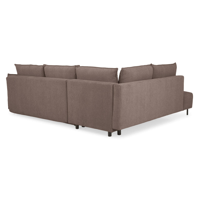 GRIGNY Colțar extensibil, șezlong stânga, ladă depozitare, stofă