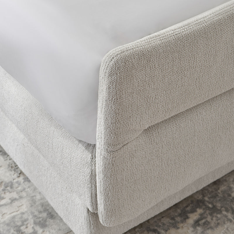 RAYONG Pat tapițat electric, saltea inclusă,100x200cm