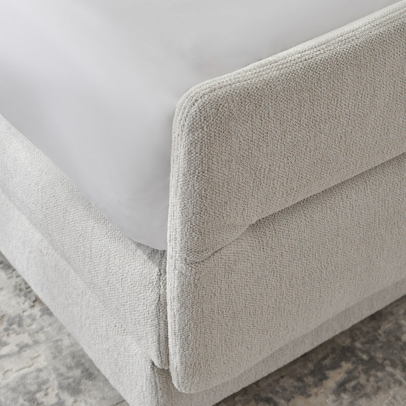 RAYONG Pat tapițat electric, saltea inclusă,100x200cm