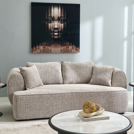 MILFORD Canapea 2 locuri, 2 perne incluse, stofă